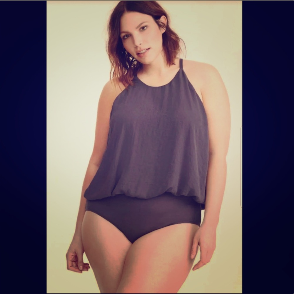 NWT Torrid Grey Mock Neck BodySuit Size 4X